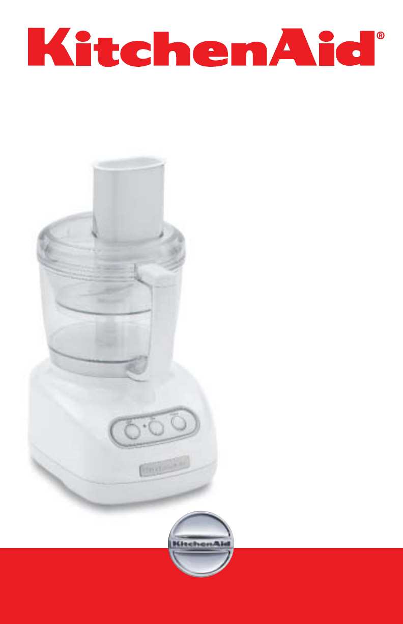 kitchenaid food processor owners manual