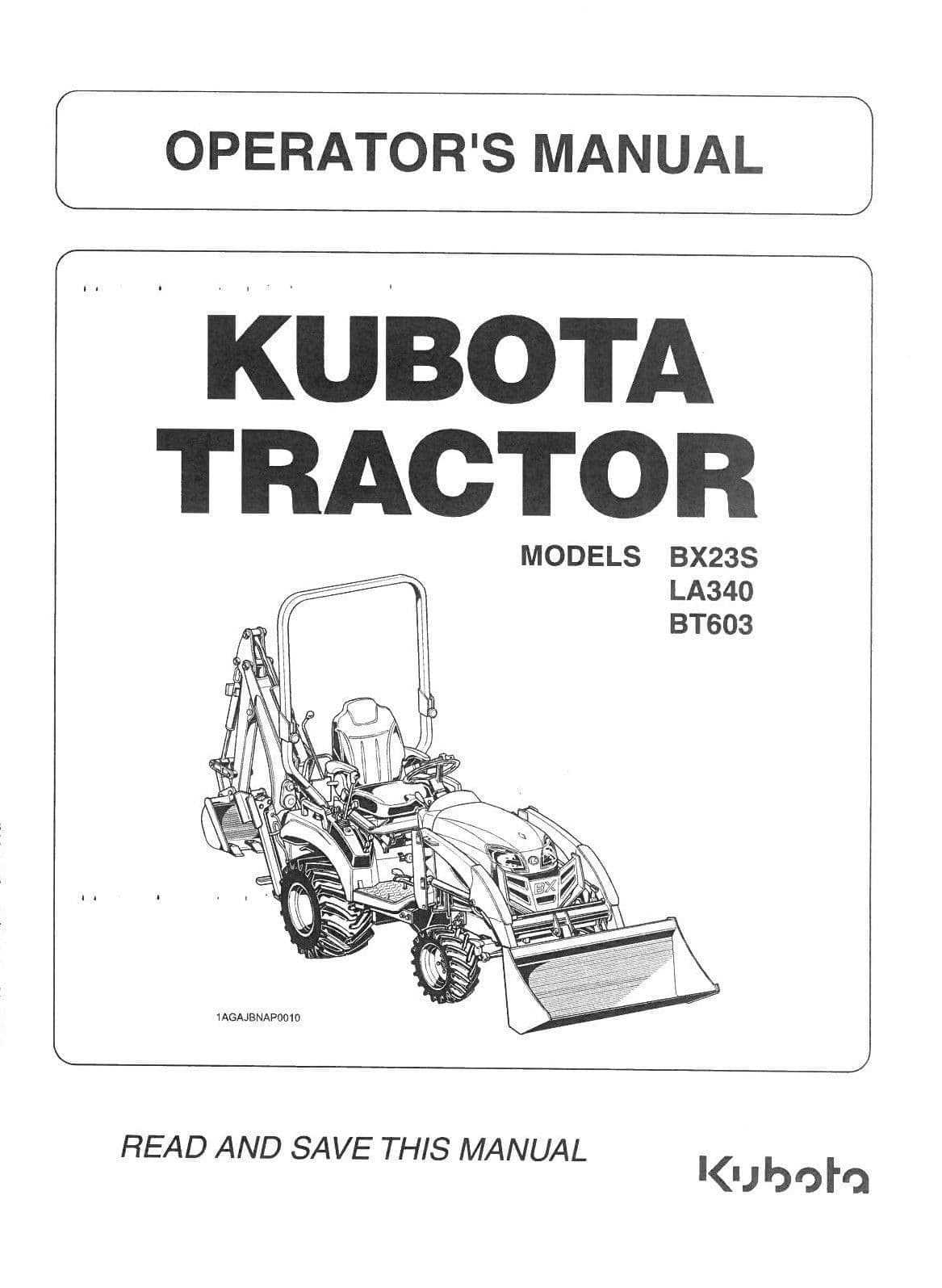 kubota l3010 owners manual