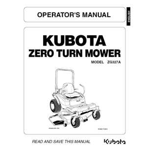 kubota t1760 owners manual