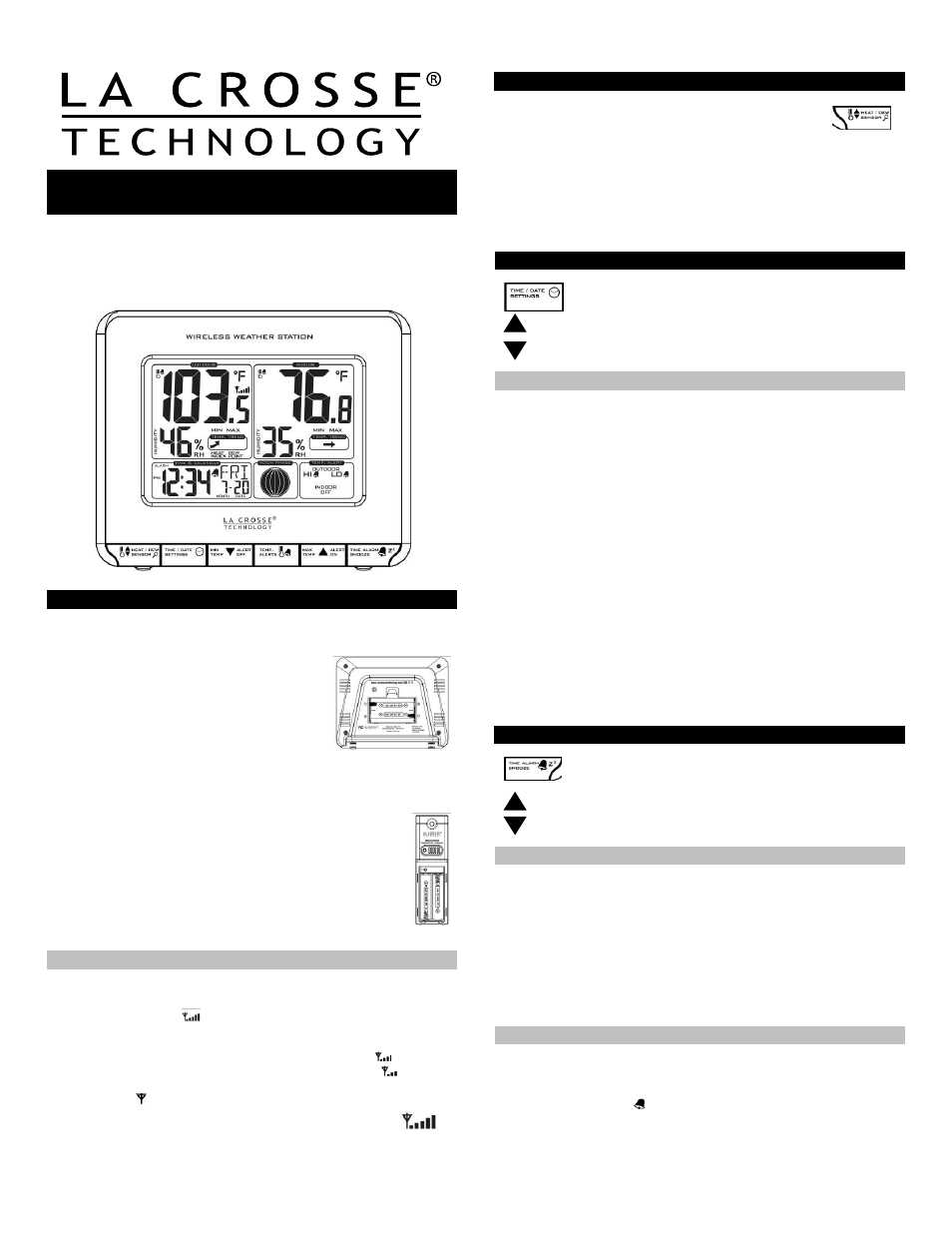 la crosse technology owners manual