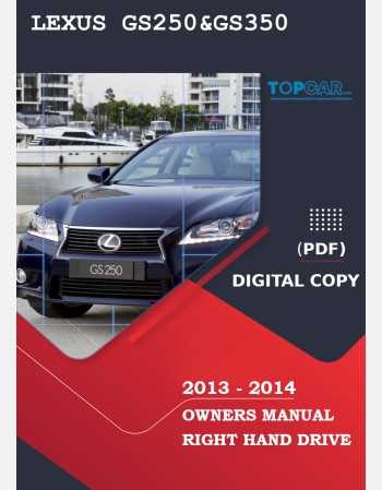 lexus gs 350 owners manual