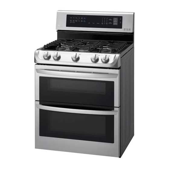 lg double oven electric range owners manual