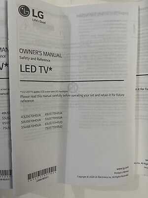 lg tv owners manual