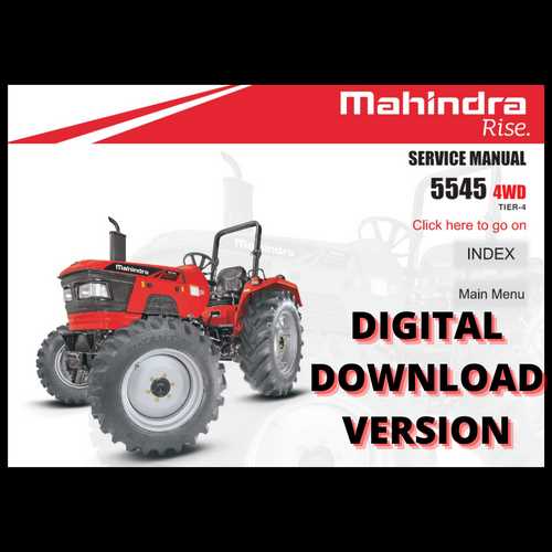 mahindra 5500 owners manual