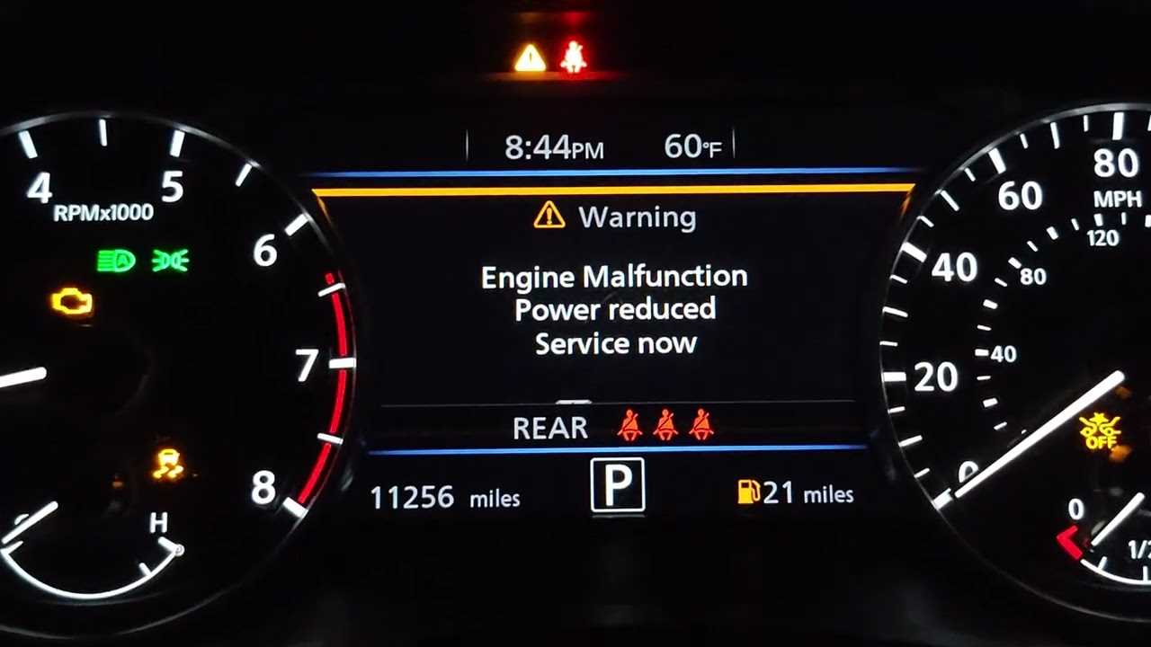 malfunction see owners manual nissan altima 2021