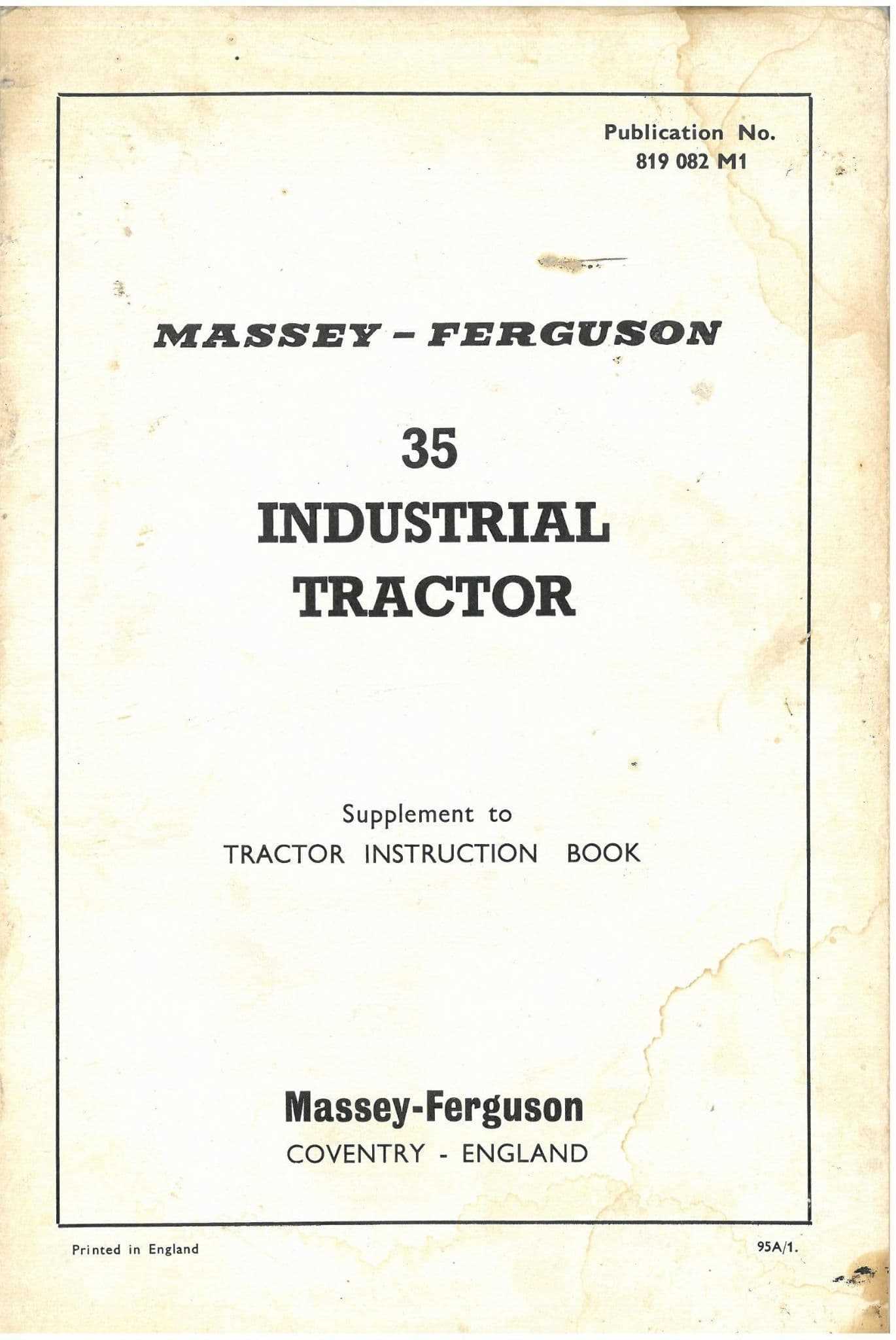 massey ferguson 35 owners manual