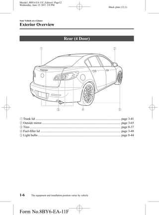 mazda 3 2011 owners manual