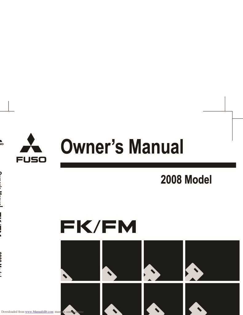 mitsubishi fuso owners manual