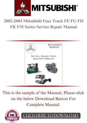 mitsubishi fuso owners manual