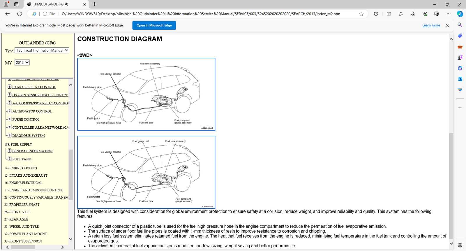 mitsubishi outlander owners manual