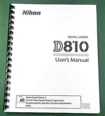 nikon d810 owners manual