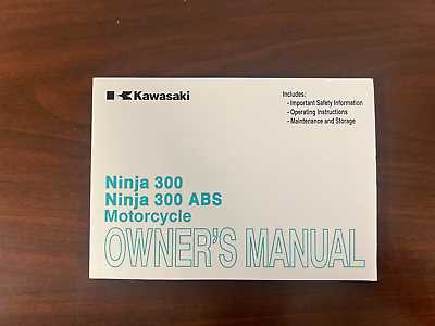 ninja 300 owners manual