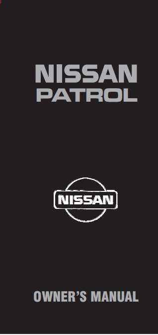 nissan patrol owners manual