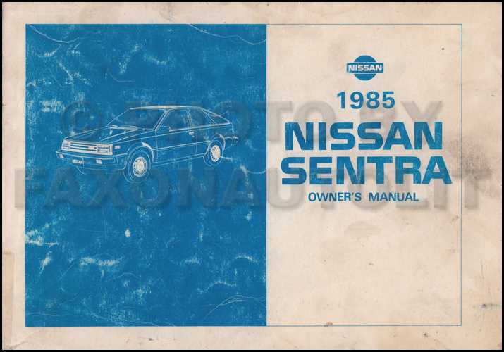 nissan sentra owners manual