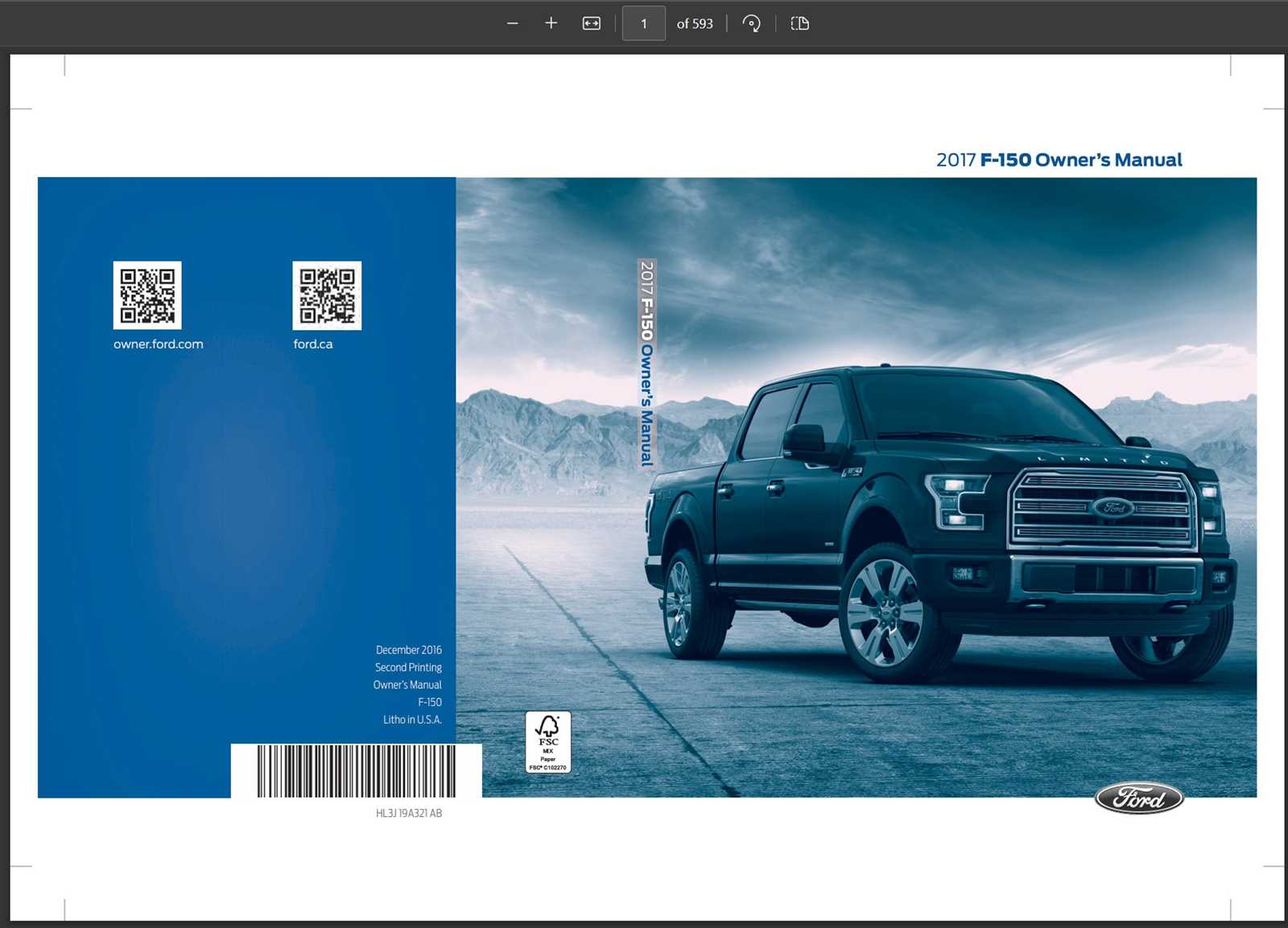 owners manual 2021 ford f150