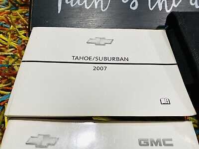 owners manual for 2007 chevy tahoe