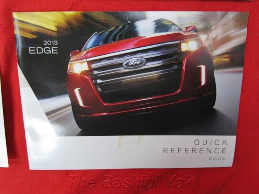 owners manual for 2013 ford edge