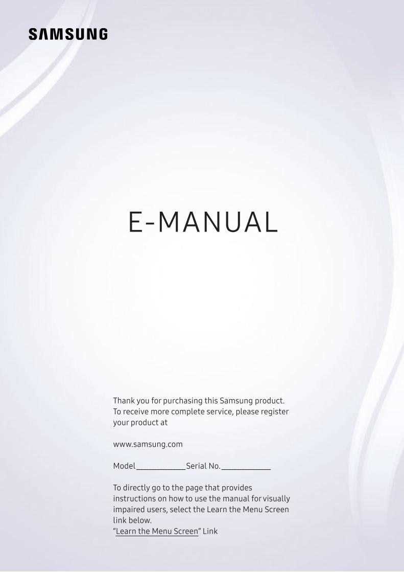 samsung tv owners manual