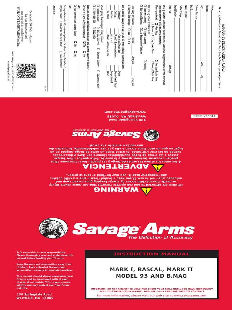 savage arms owners manual