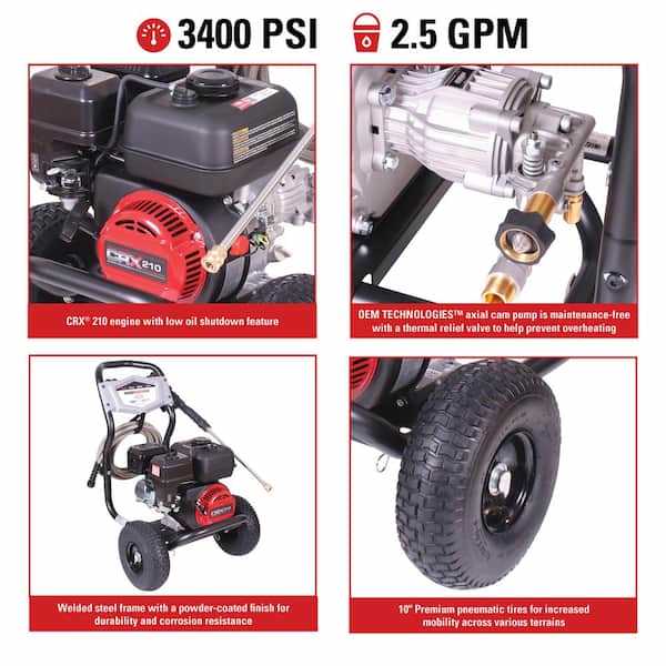 simpson 3000 psi pressure washer engine owners manual