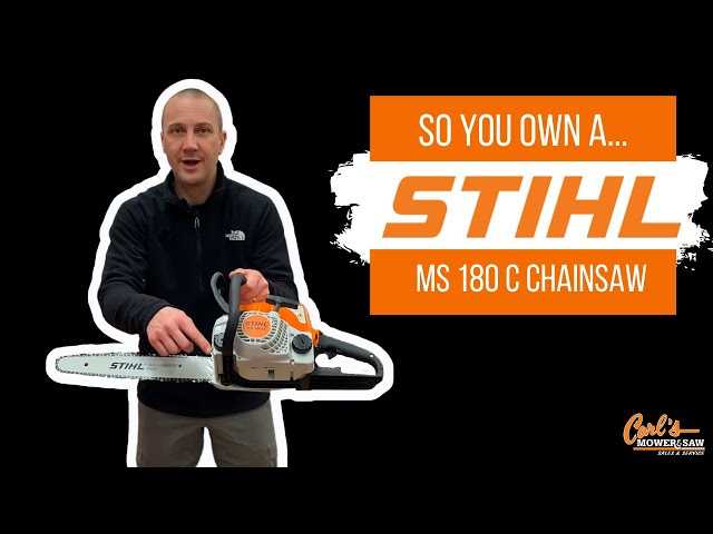 stihl ms 180 c owners manual