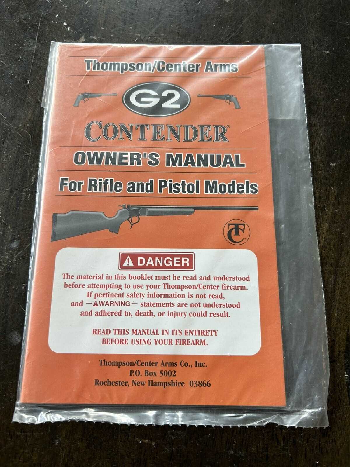 thompson center contender owners manual