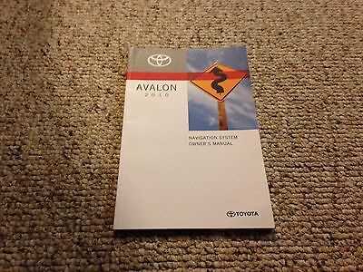 toyota avalon 2016 owners manual