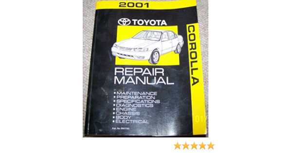 toyota corolla 2001 owners manual