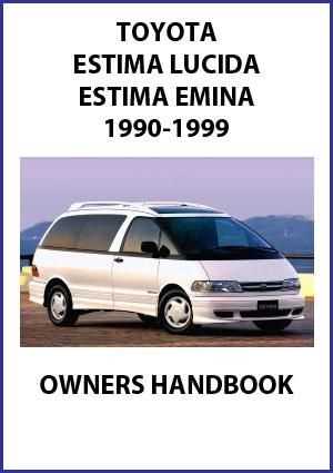 toyota previa owners manual