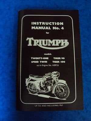 triumph speed twin owners manual