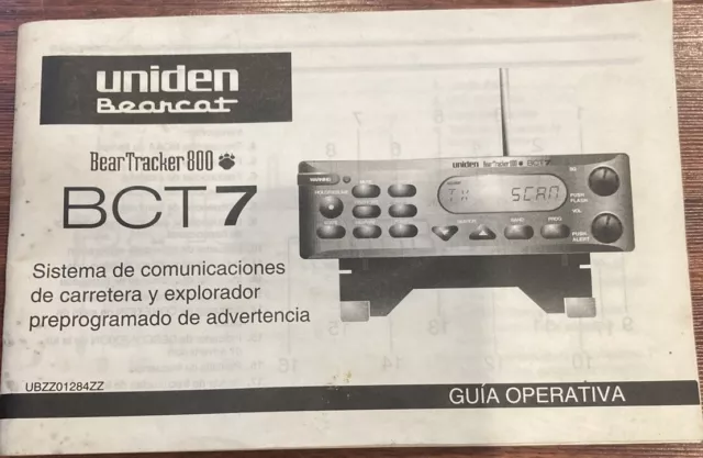 uniden beartracker 800 bct7 owners manual