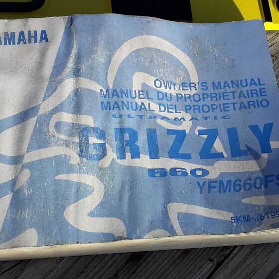 yamaha grizzly 660 owners manual