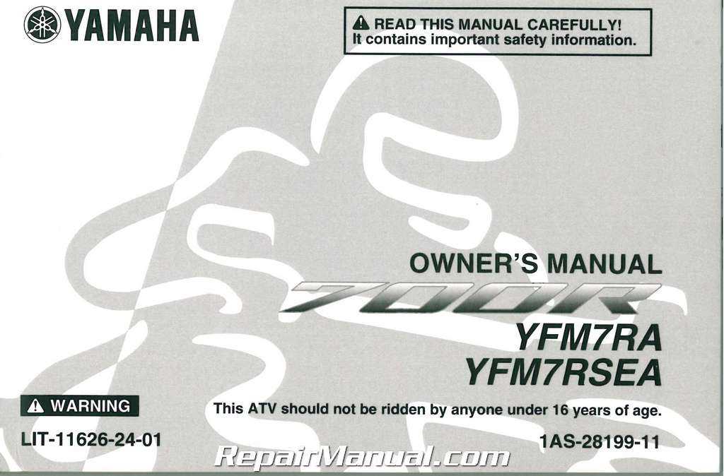 yamaha raptor 700 owners manual