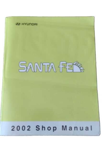 2002 hyundai santa fe owners manual