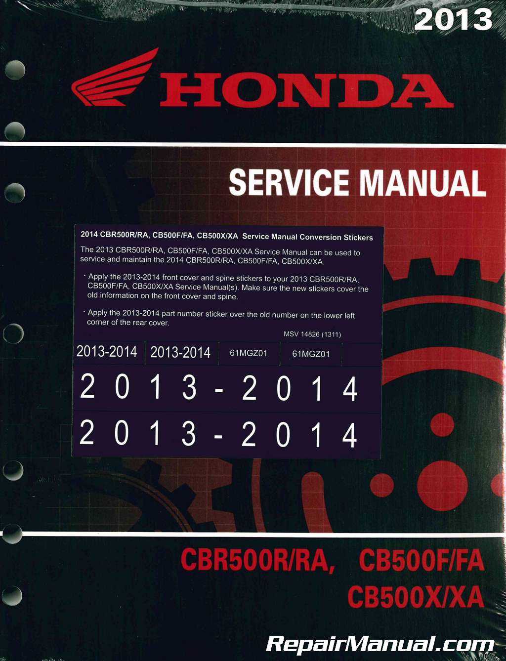 2015 honda cb500f owners manual