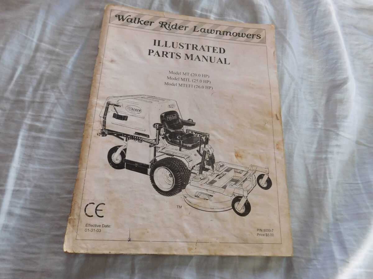 walker mower owners manual