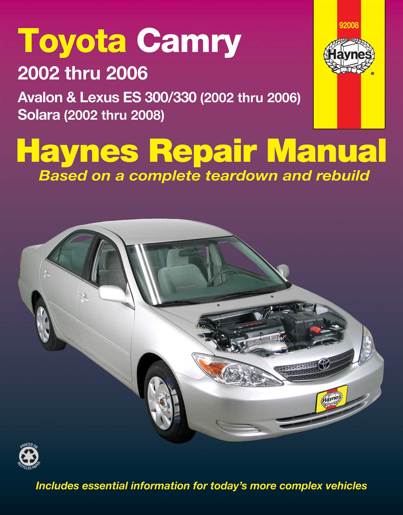 2003 toyota camry xle owners manual