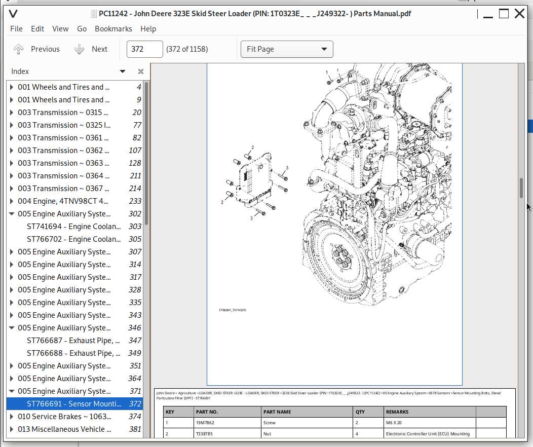 john deere 323e owners manual