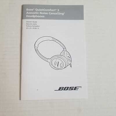 bose headphones owners manual