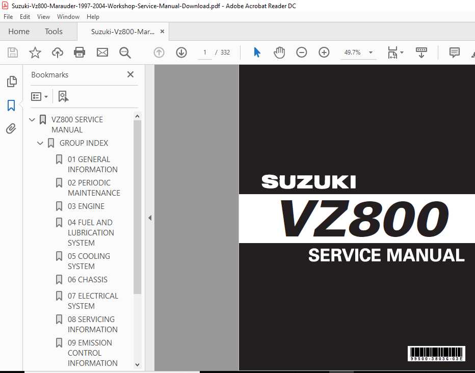 1999 suzuki marauder vz800 owners manual