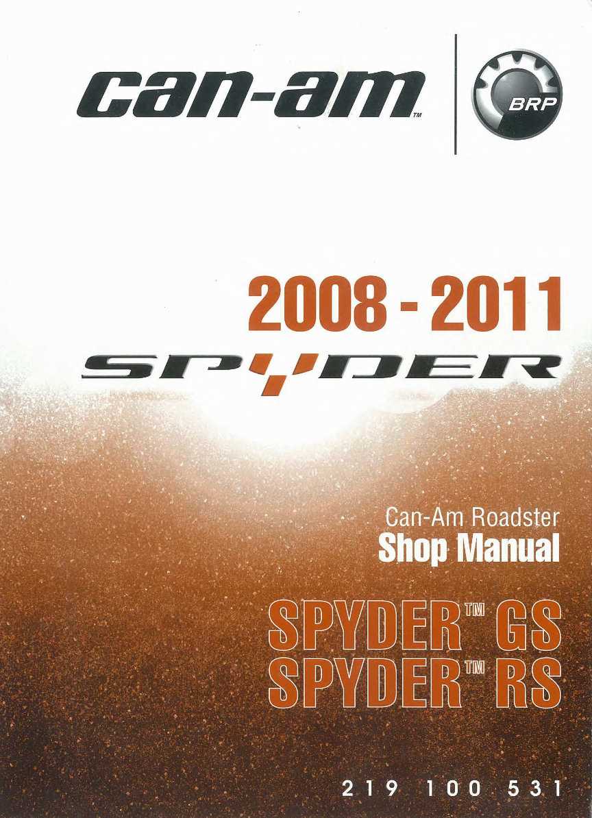 can am spyder owners manual