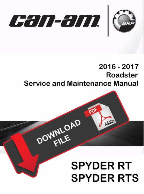 can am spyder owners manual