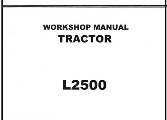 kubota l2500 owners manual