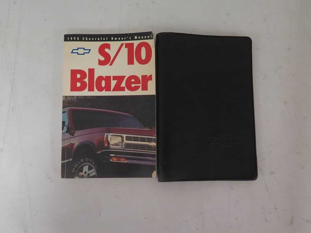 chevy blazer owners manual