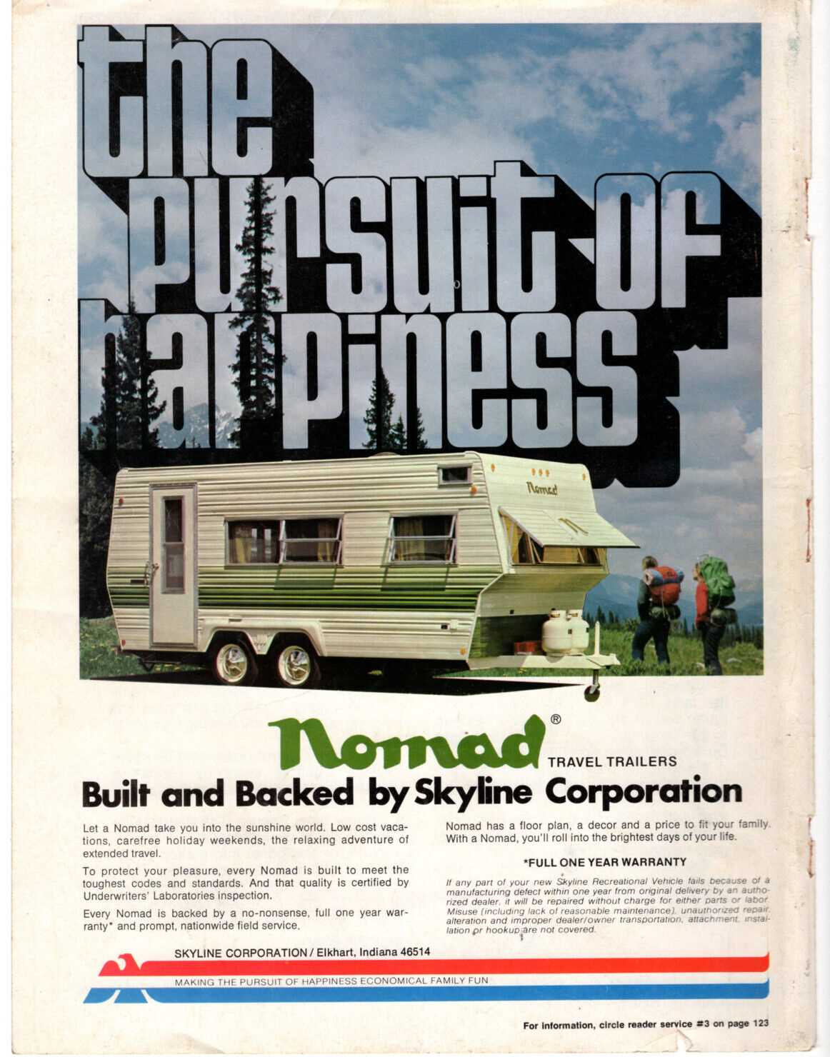 1983 nomad travel trailer owners manual