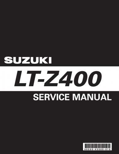 2003 suzuki ltz 400 owners manual