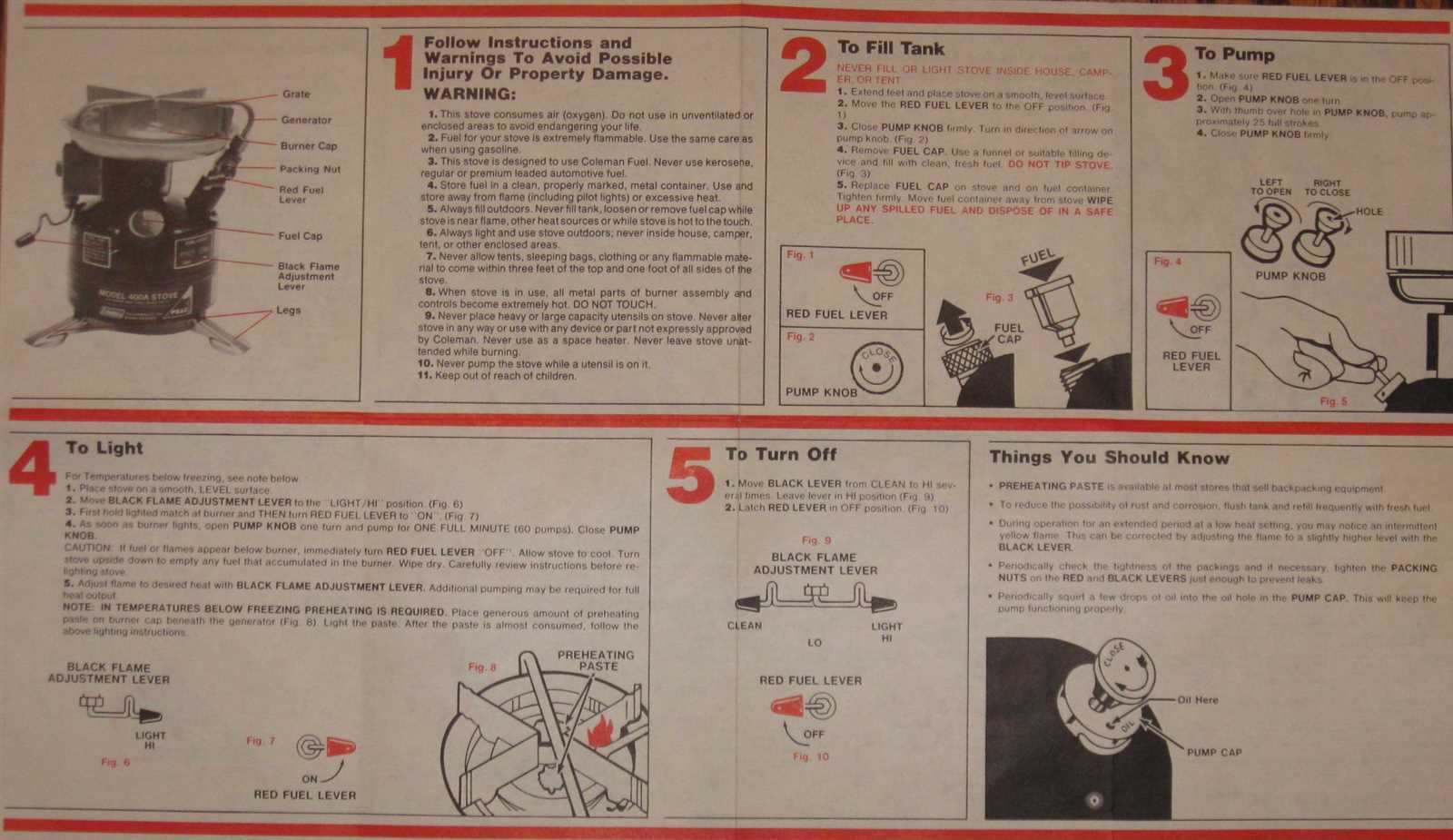 coleman lantern owners manual