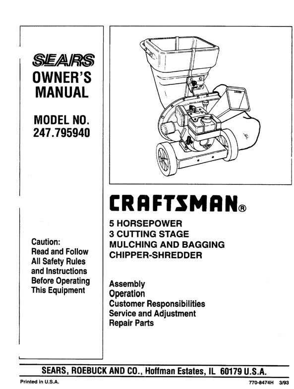 craftsman rer 1000 owners manual