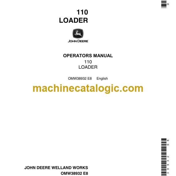 john deere 110 owners manual