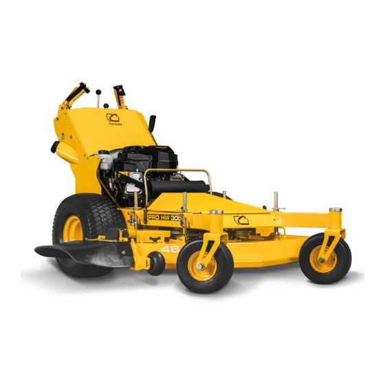 cub cadet sc 300 hw owners manual